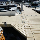 Poly Corner Gusset for EZ Dock w/ Composite Nuts & Bolts.